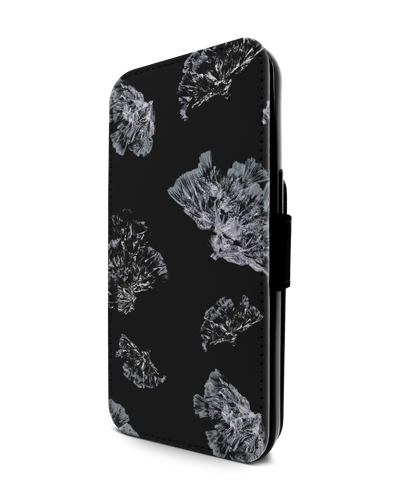 Silver Petals Wallet Phone Case Apple iPhone 13 Pro