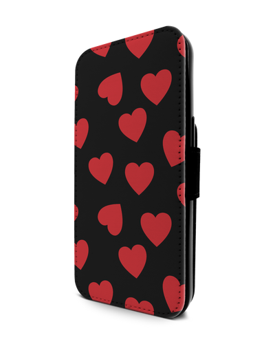 Repeating Hearts Wallet Phone Case Apple iPhone 13 Pro