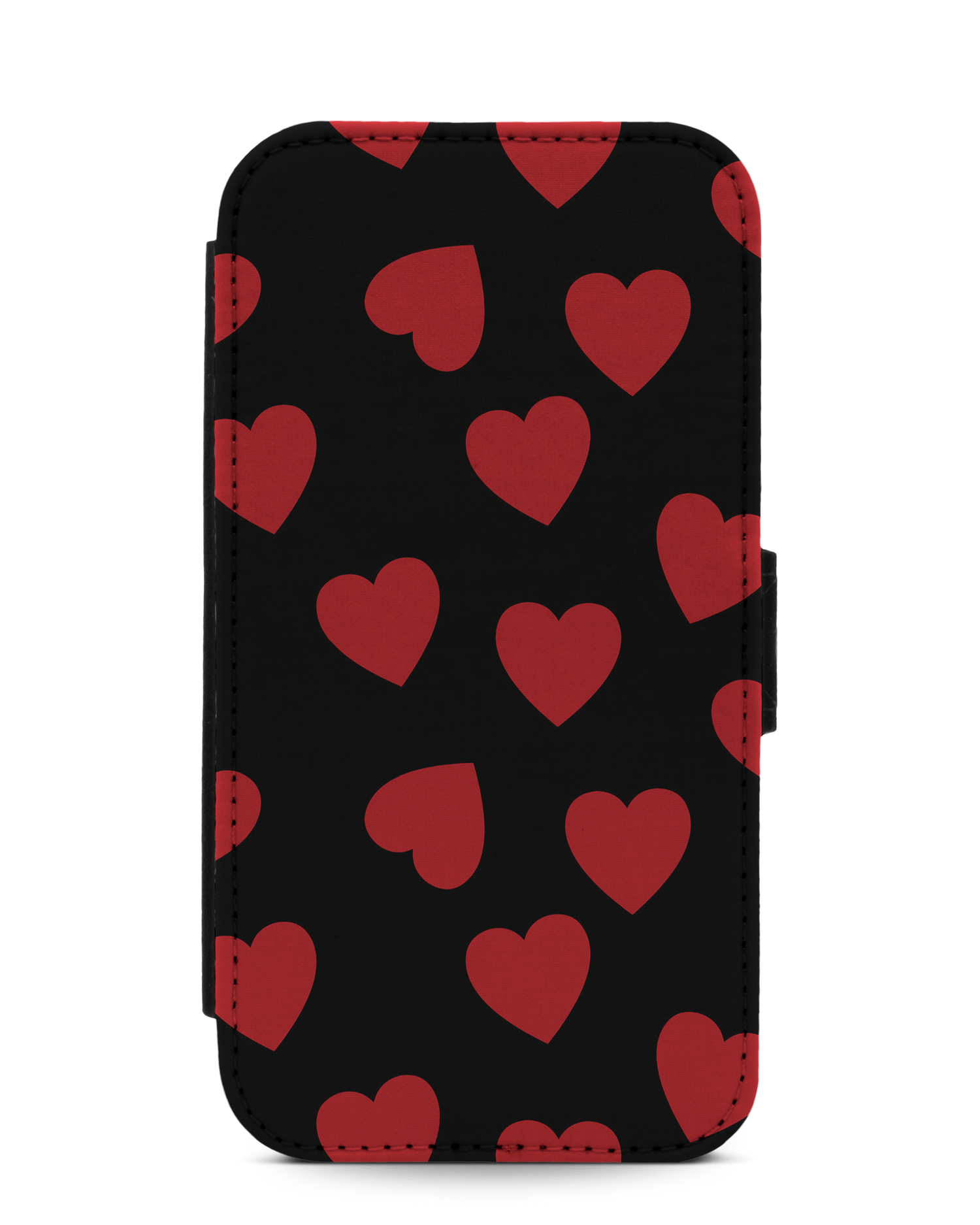 Repeating Hearts Wallet Phone Case Apple iPhone 11 Pro: Front View