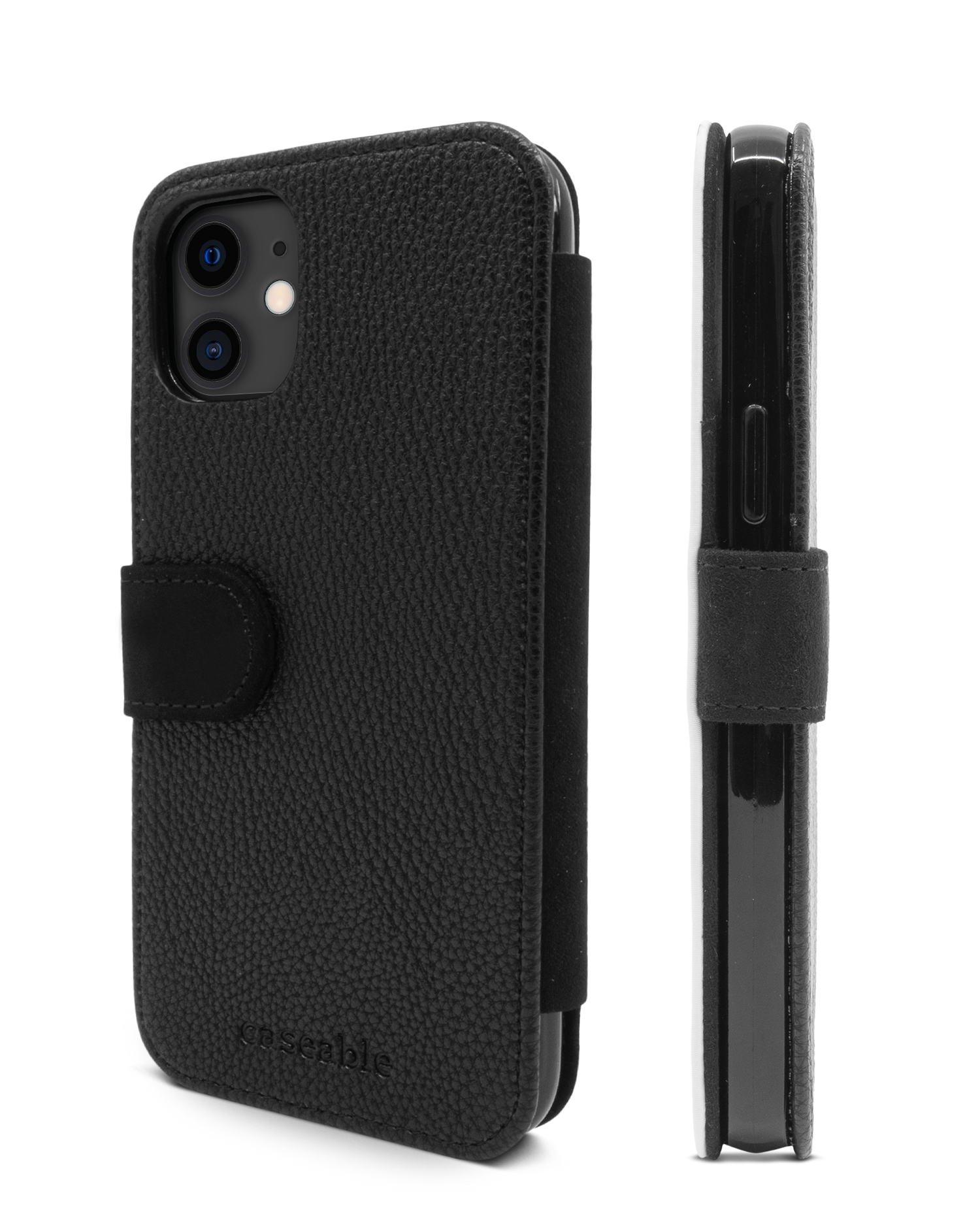 Leopard Skin Wallet Phone Case Apple iPhone 11: Side View