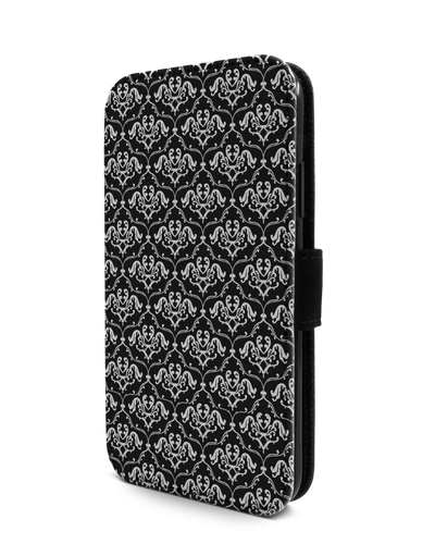 Black French Lillies Wallet Phone Case Apple iPhone 11