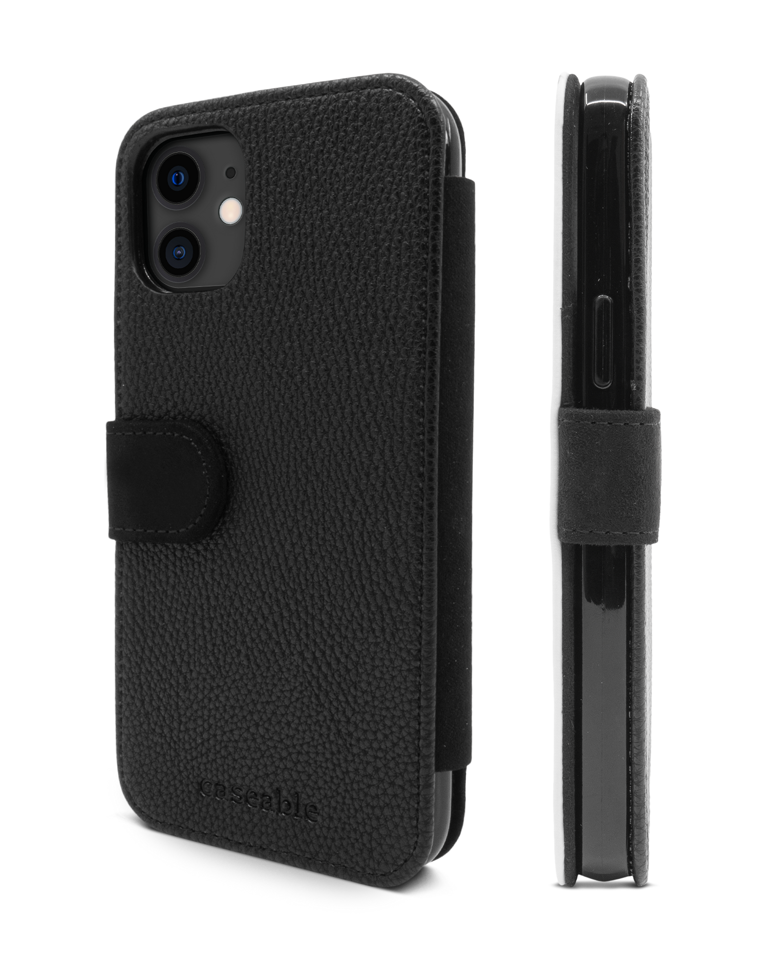 BLACK Wallet Phone Case Apple iPhone 11 Pro Max: Side View