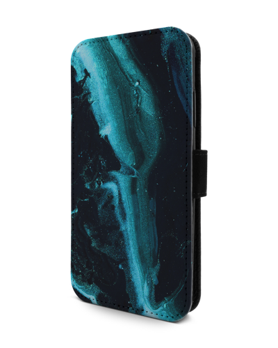 Deep Turquoise Sparkle Wallet Phone Case Apple iPhone 11 Pro Max
