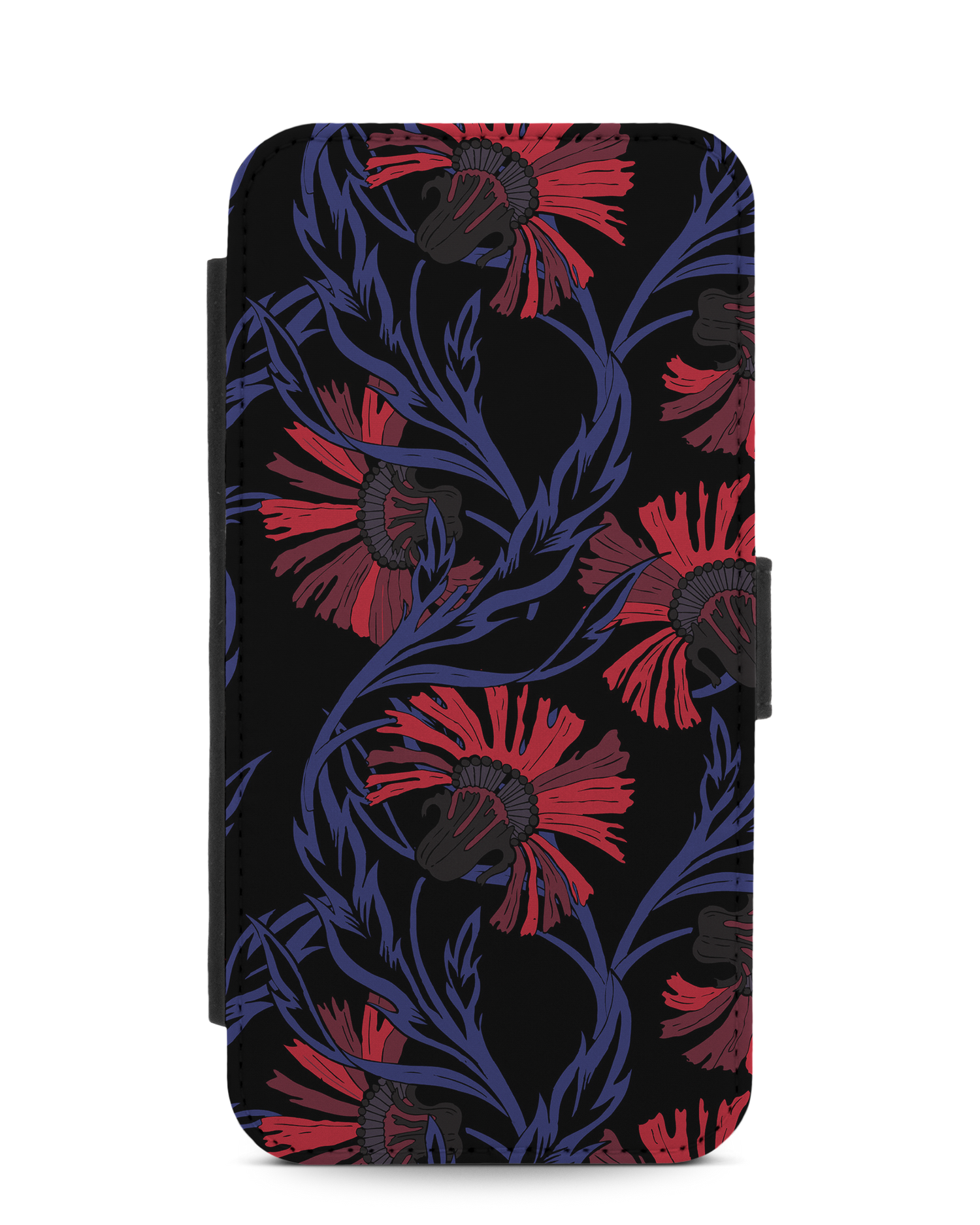 Midnight Floral Wallet Phone Case Apple iPhone 12 Pro Max: Front View