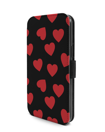 Repeating Hearts Wallet Phone Case Apple iPhone 12 Pro Max