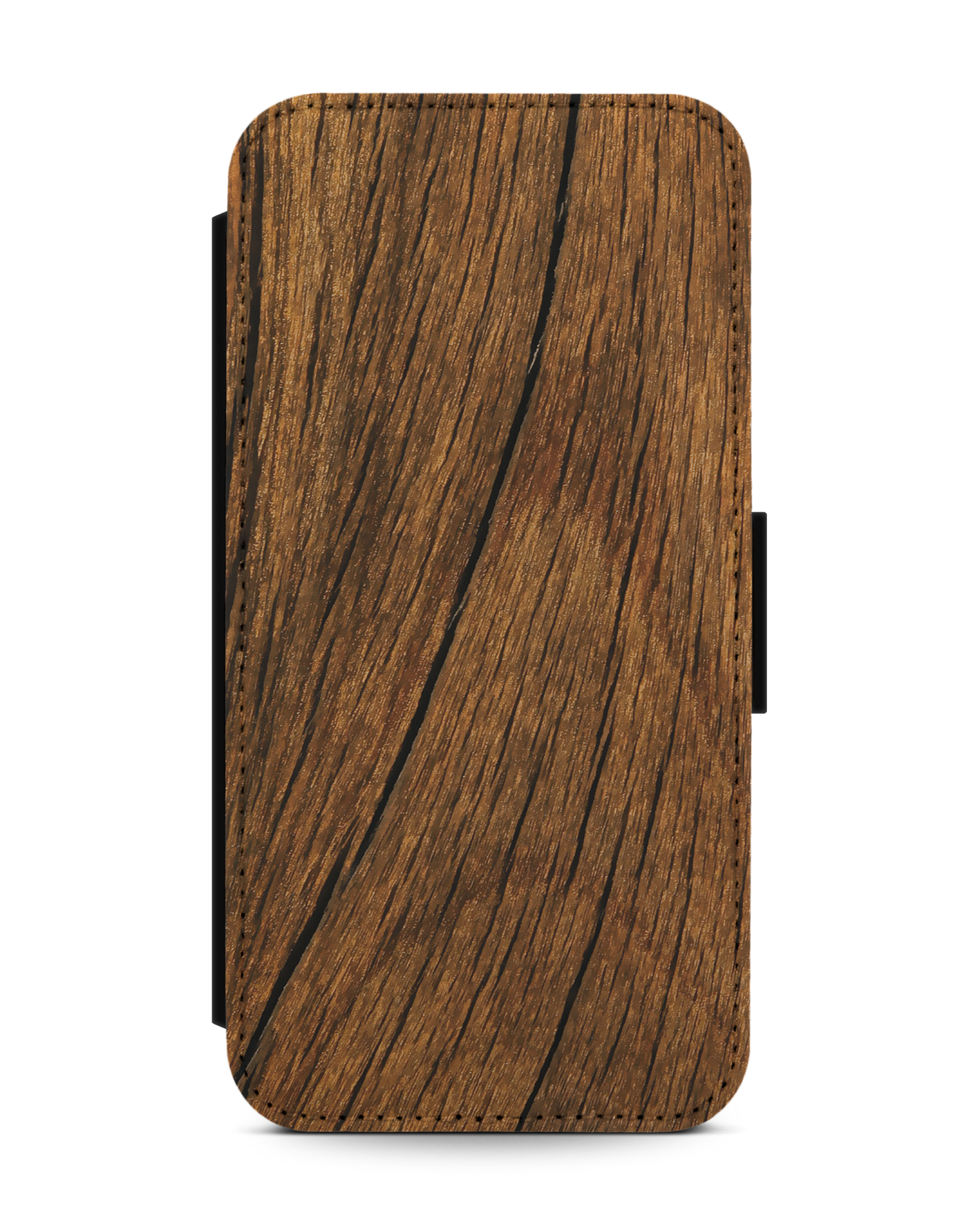 Wood Wallet Phone Case Apple iPhone 13 mini: Front View