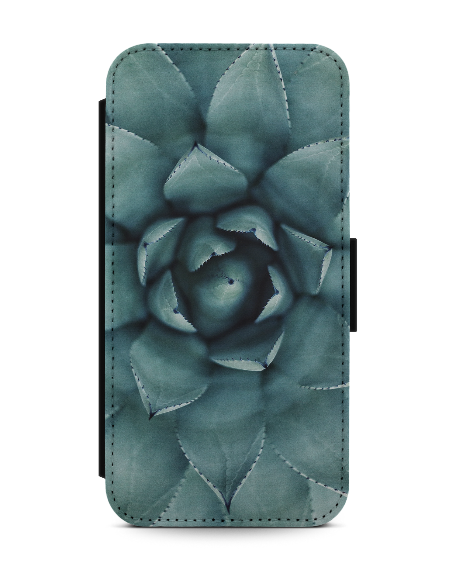 Beautiful Succulent Wallet Phone Case Apple iPhone 13 mini: Front View