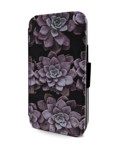 Purple Succulents Wallet Phone Case Apple iPhone 13 mini