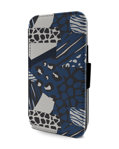 Animal Print Patchwork Wallet Phone Case Apple iPhone 13 mini