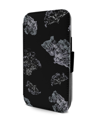 Silver Petals Wallet Phone Case Apple iPhone 13 mini