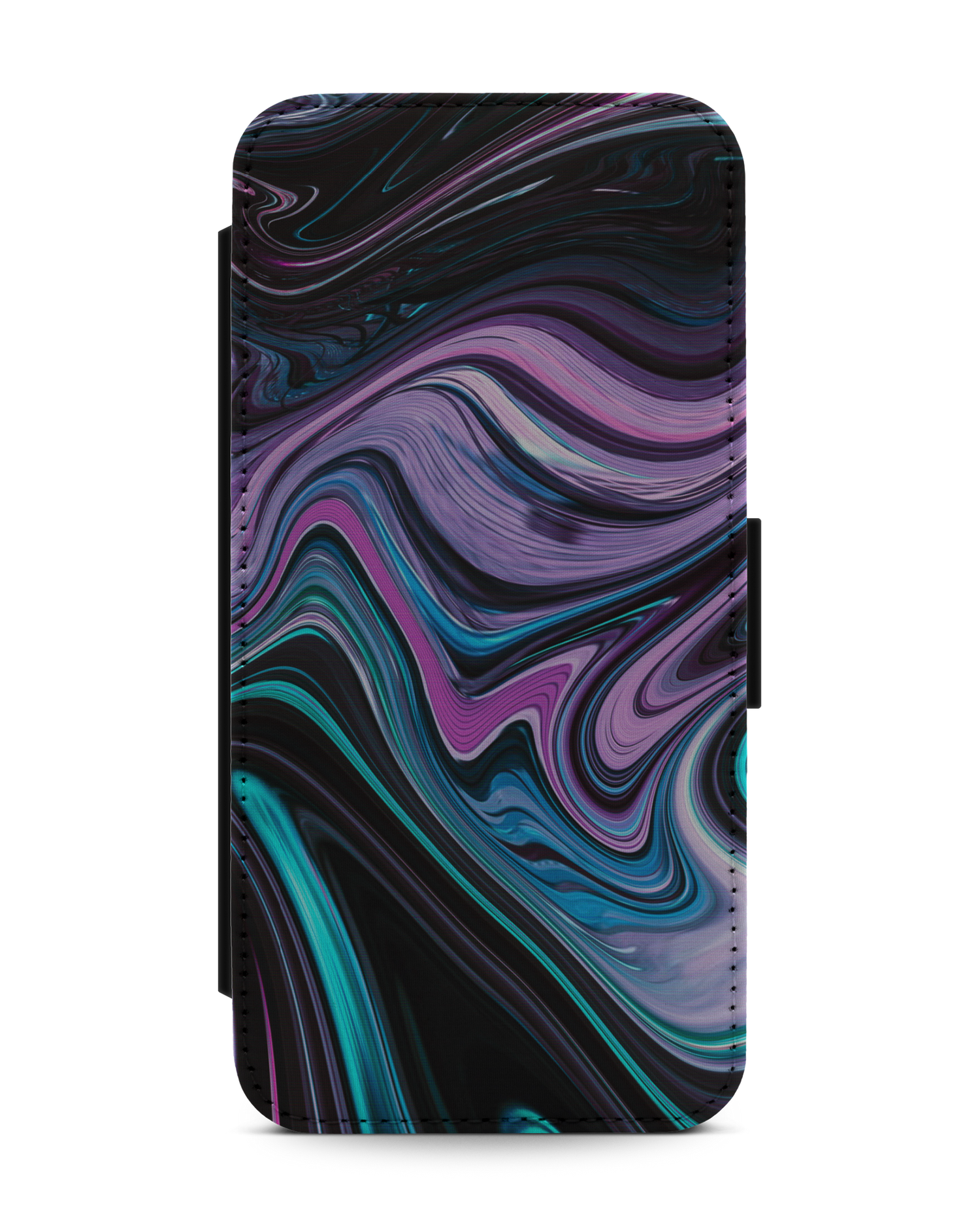 Digital Swirl Wallet Phone Case Apple iPhone 13 Pro Max: Front View