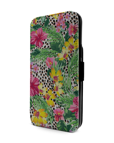 Tropical Cheetah Wallet Phone Case Apple iPhone 13 Pro Max