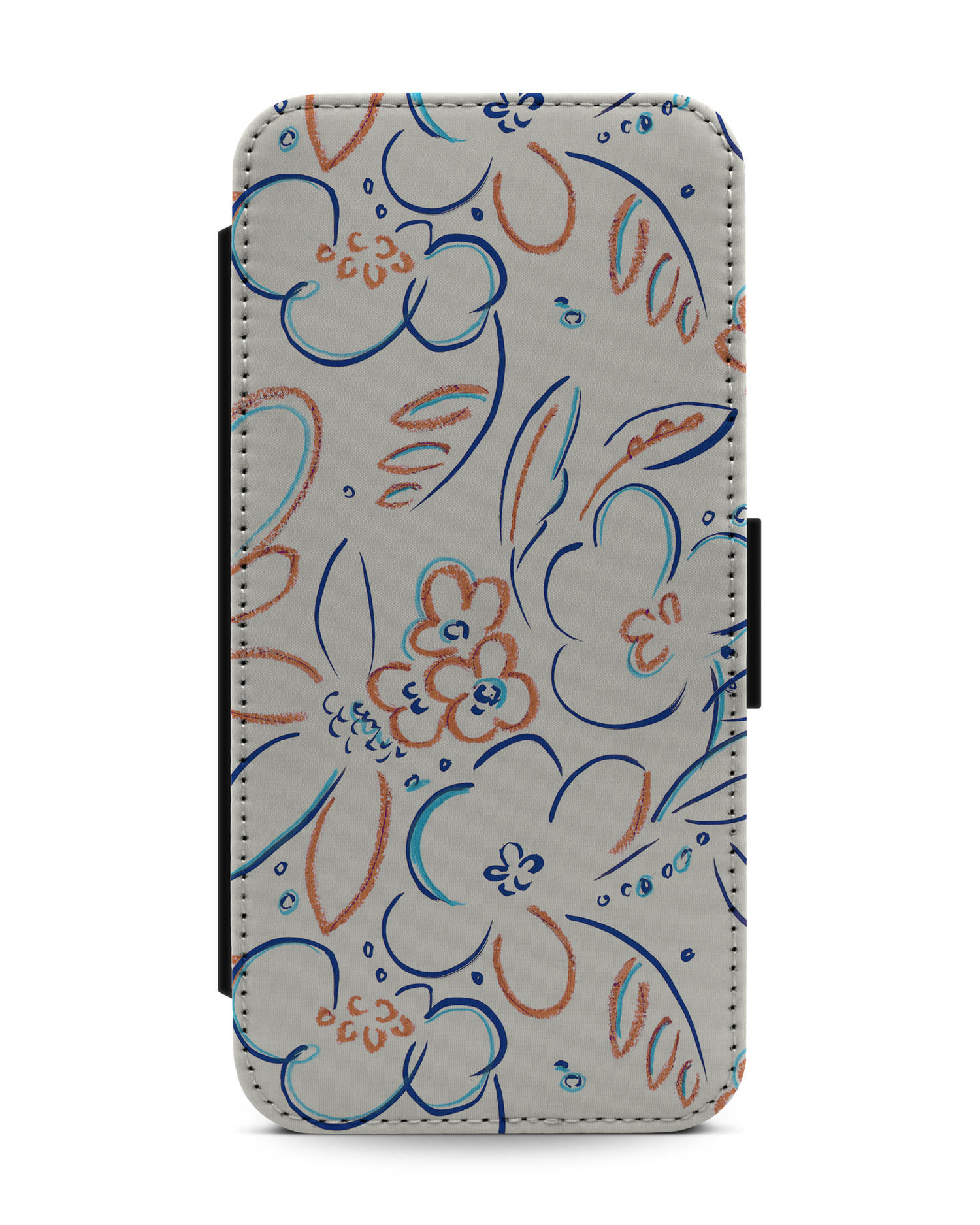Bloom Doodles Wallet Phone Case Apple iPhone 13 Pro Max: Front View