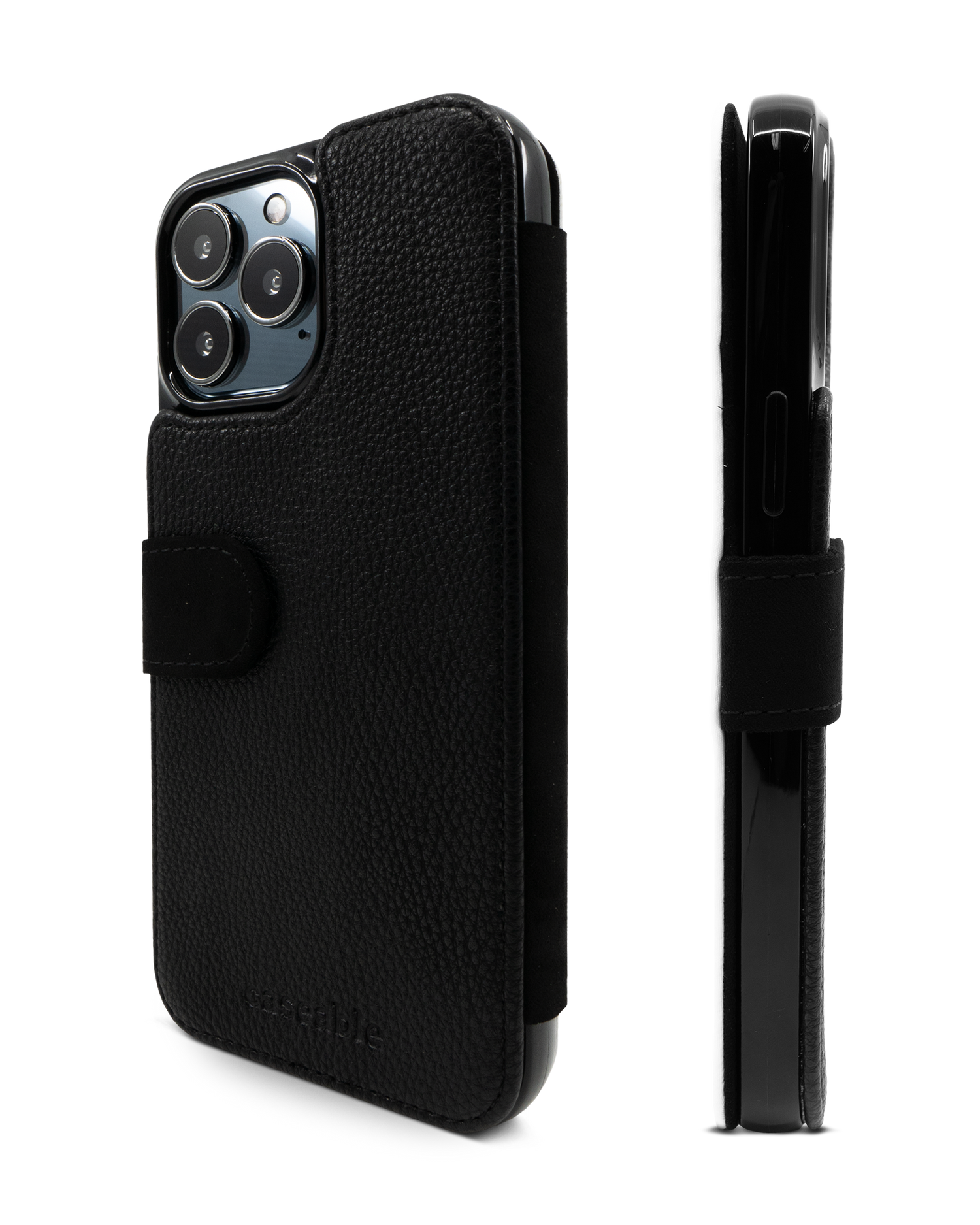 Mint Leopard Wallet Phone Case Apple iPhone 13 Pro Max: Side View