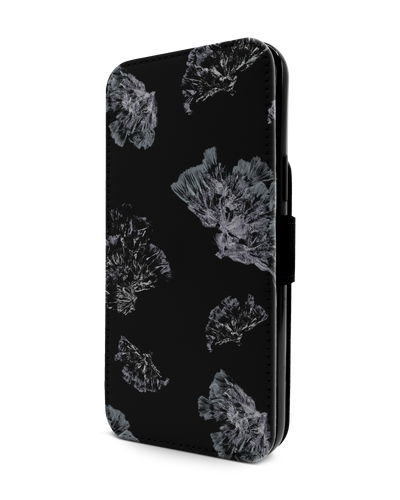 Silver Petals Wallet Phone Case Apple iPhone 13 Pro Max