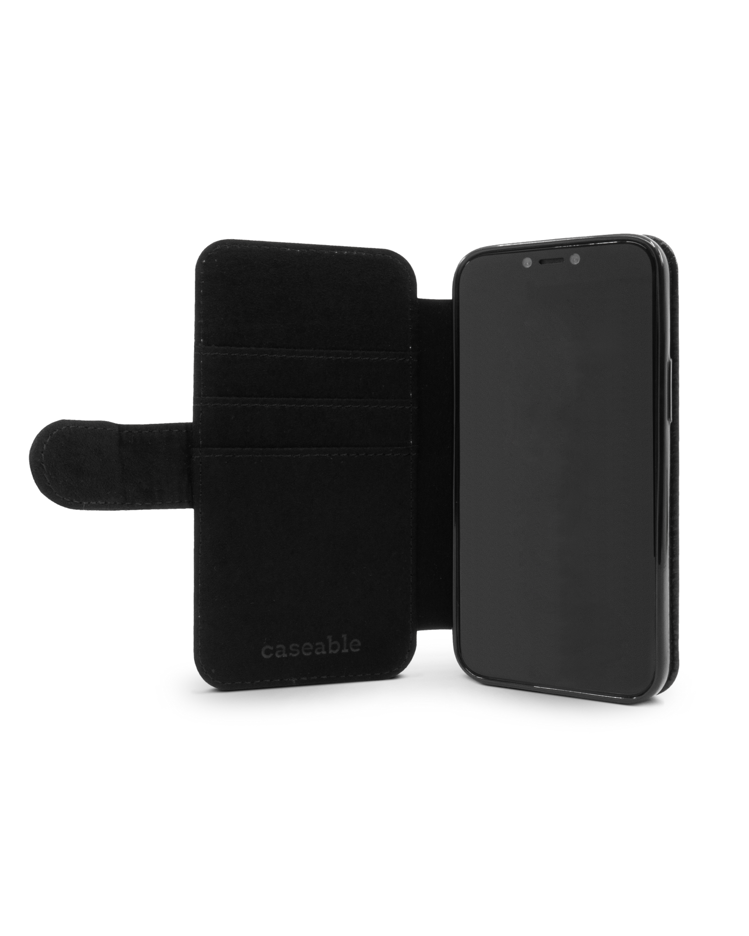 BLACK Wallet Phone Case Apple iPhone 12 mini: Inside View