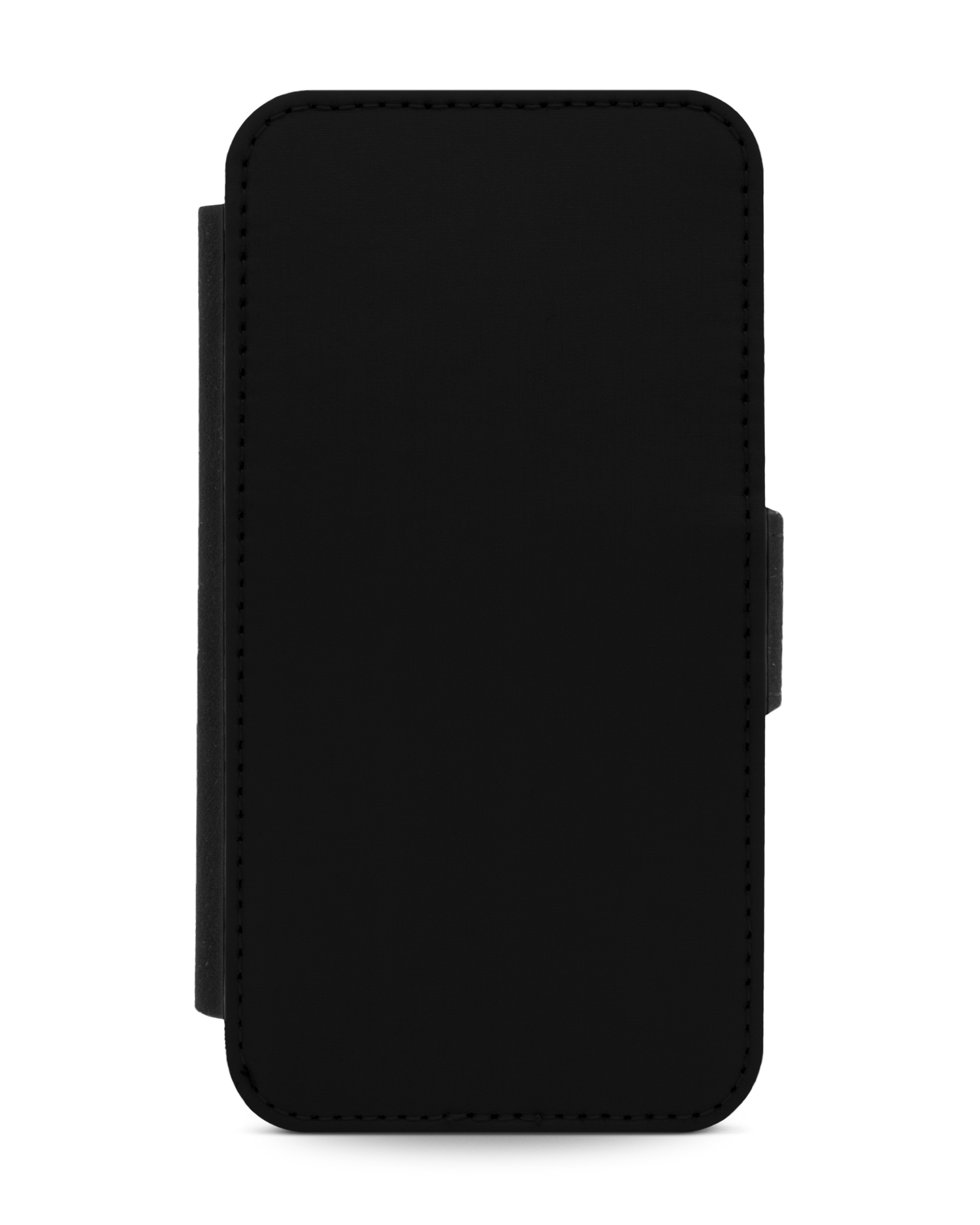 BLACK Wallet Phone Case Apple iPhone 12 mini: Front View