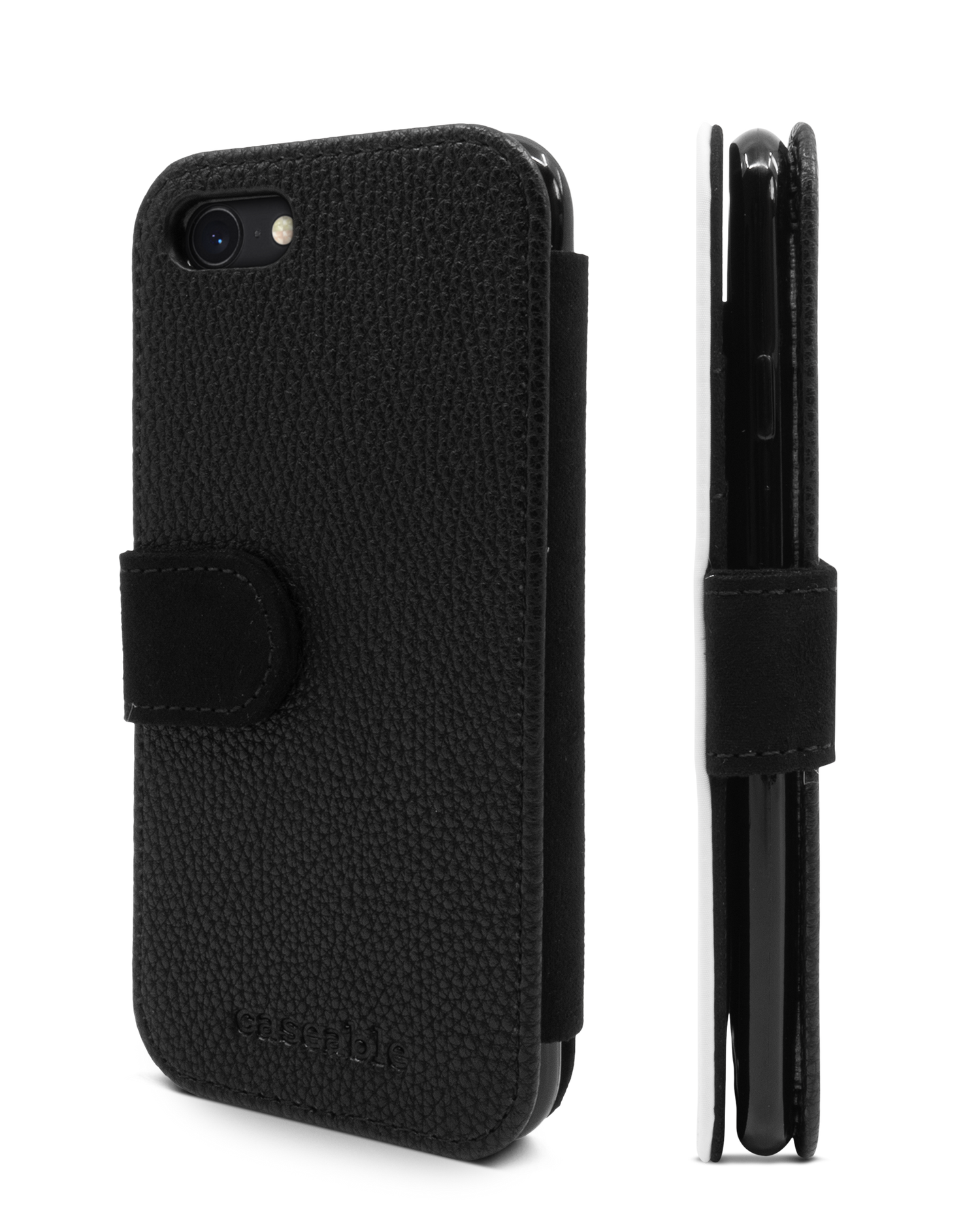 Leopard Skin Wallet Phone Case Apple iPhone 7, Apple iPhone 8, Apple iPhone SE (2020), Apple iPhone SE (2022): Side View