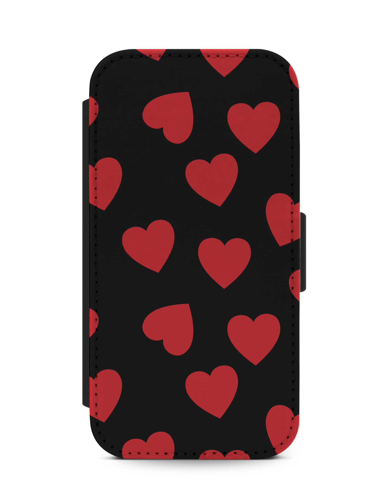 Repeating Hearts Wallet Phone Case Apple iPhone 7, Apple iPhone 8, Apple iPhone SE (2020), Apple iPhone SE (2022): Front View