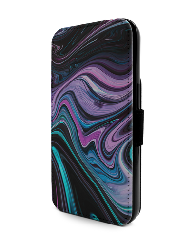 Digital Swirl Wallet Phone Case Apple iPhone 13