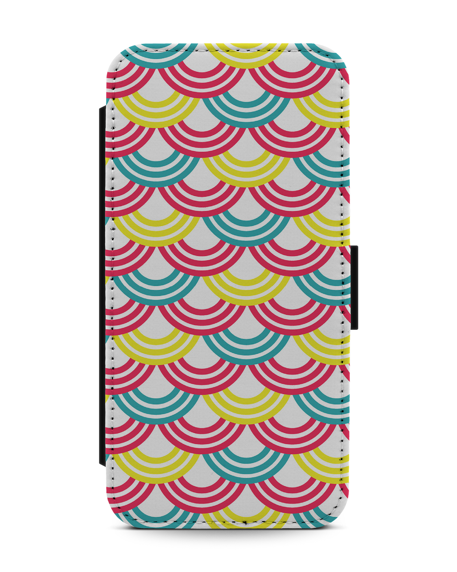 Rainbow Wallet Phone Case Apple iPhone 13: Front View