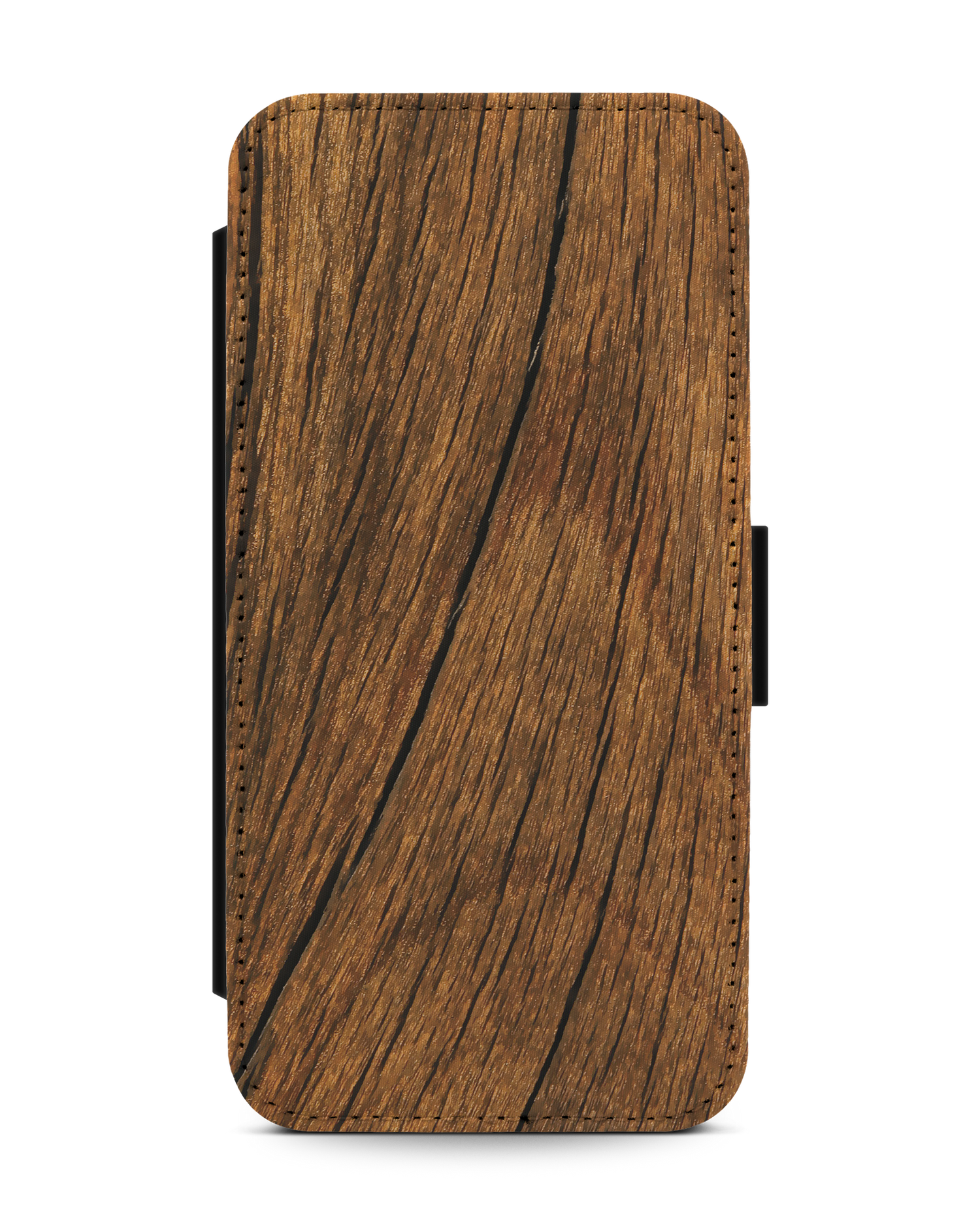 Wood Wallet Phone Case Apple iPhone 13: Front View
