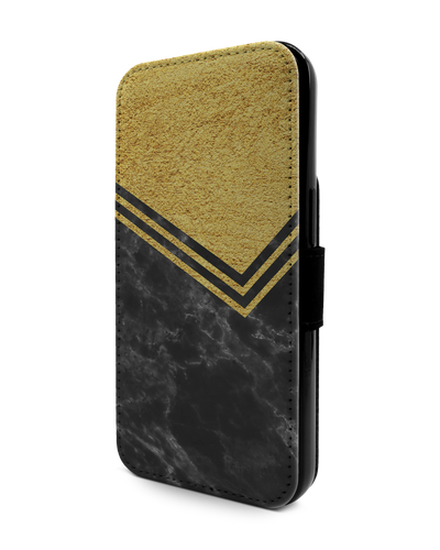 Gold Marble Wallet Phone Case Apple iPhone 13