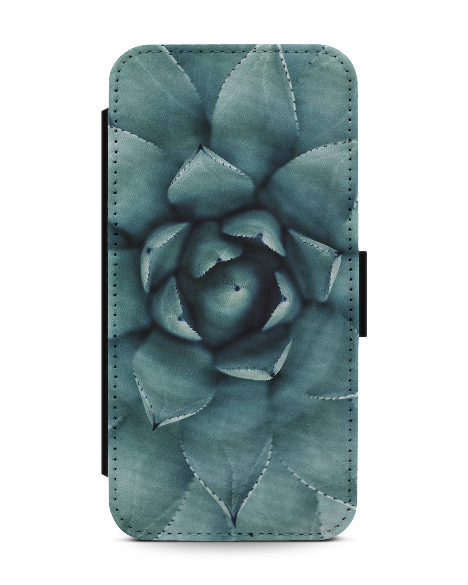 Beautiful Succulent Wallet Phone Case Apple iPhone 13: Front View