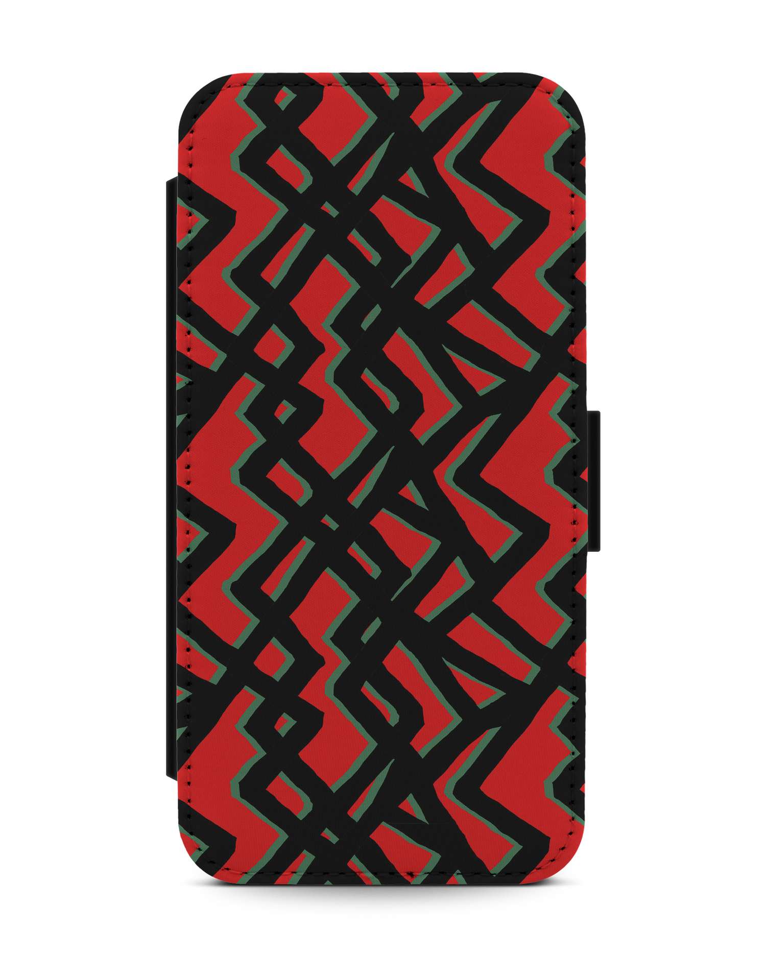Fences Pattern Wallet Phone Case Apple iPhone 13: Front View