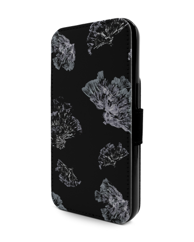 Silver Petals Wallet Phone Case Apple iPhone 13
