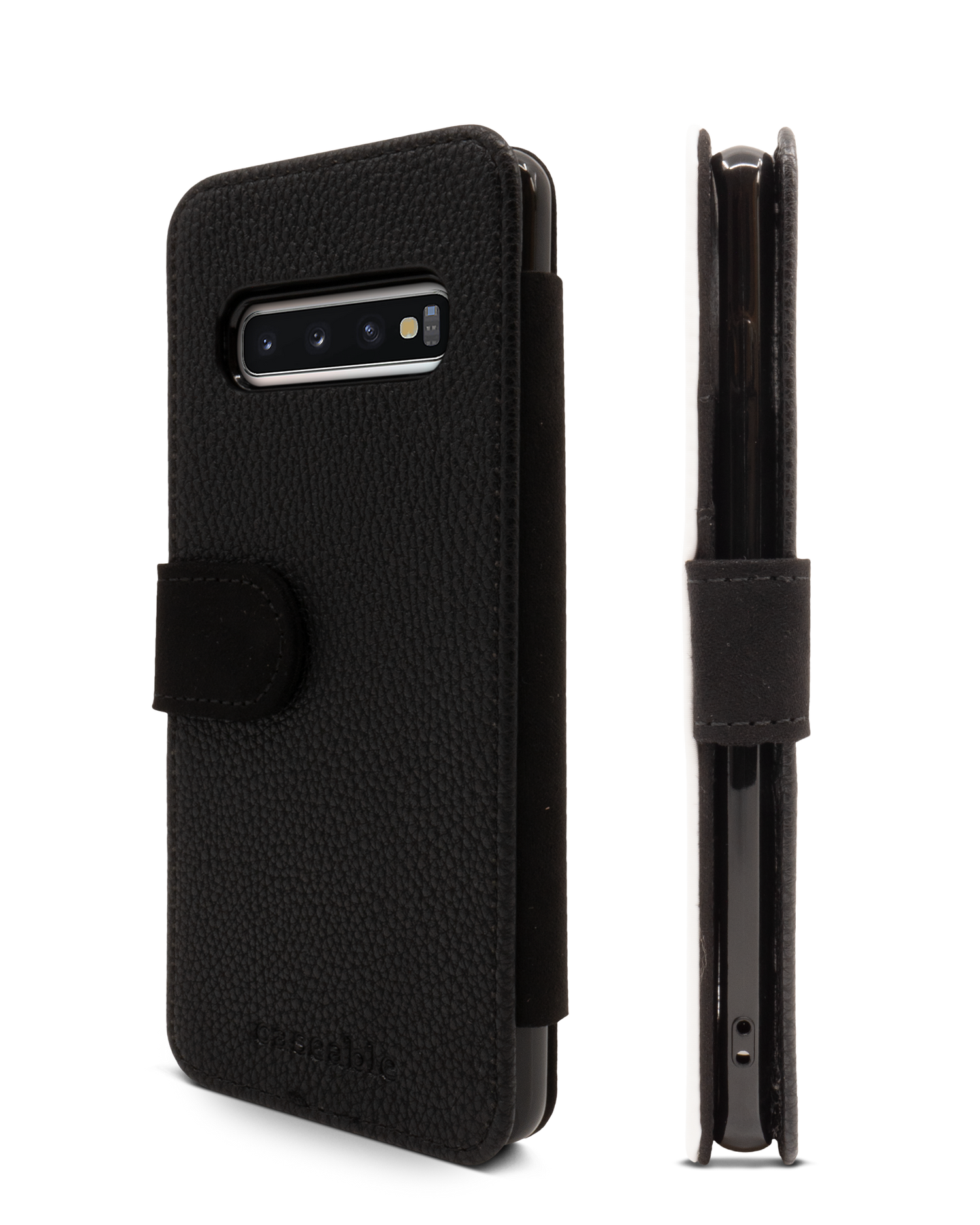 Carbon II Wallet Phone Case Samsung Galaxy S10: Side View