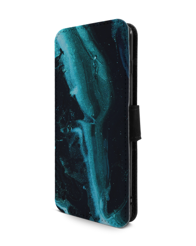 Deep Turquoise Sparkle Wallet Phone Case Samsung Galaxy S10