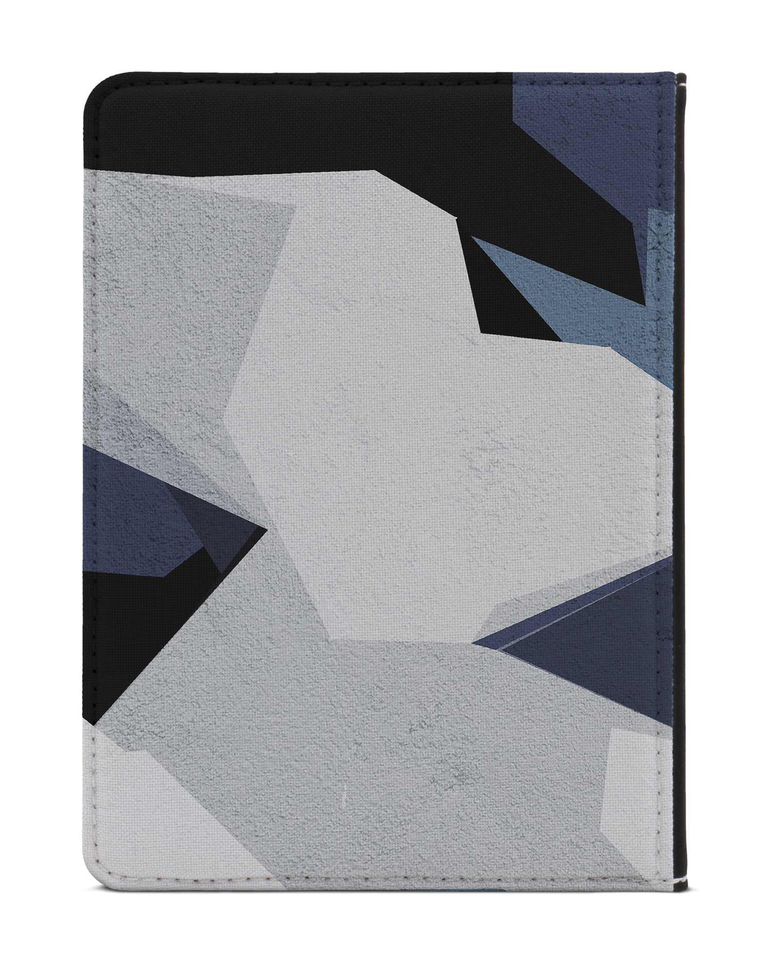 Geometric Camo Blue eReader Case XS: Back View