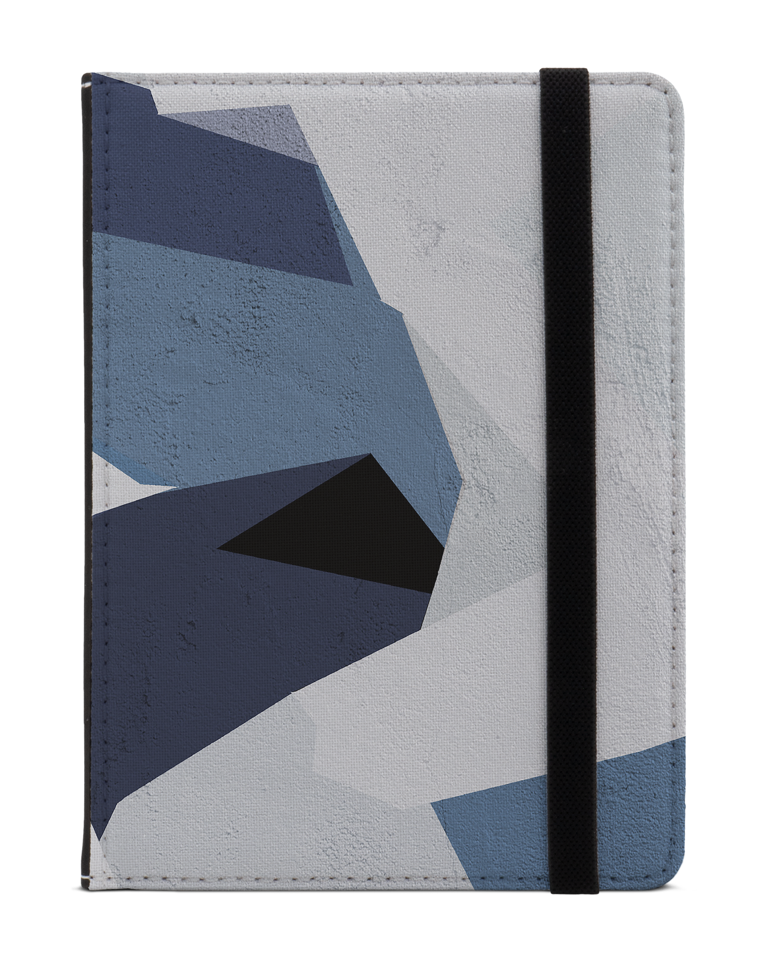 Geometric Camo Blue eReader Case XS: Front View
