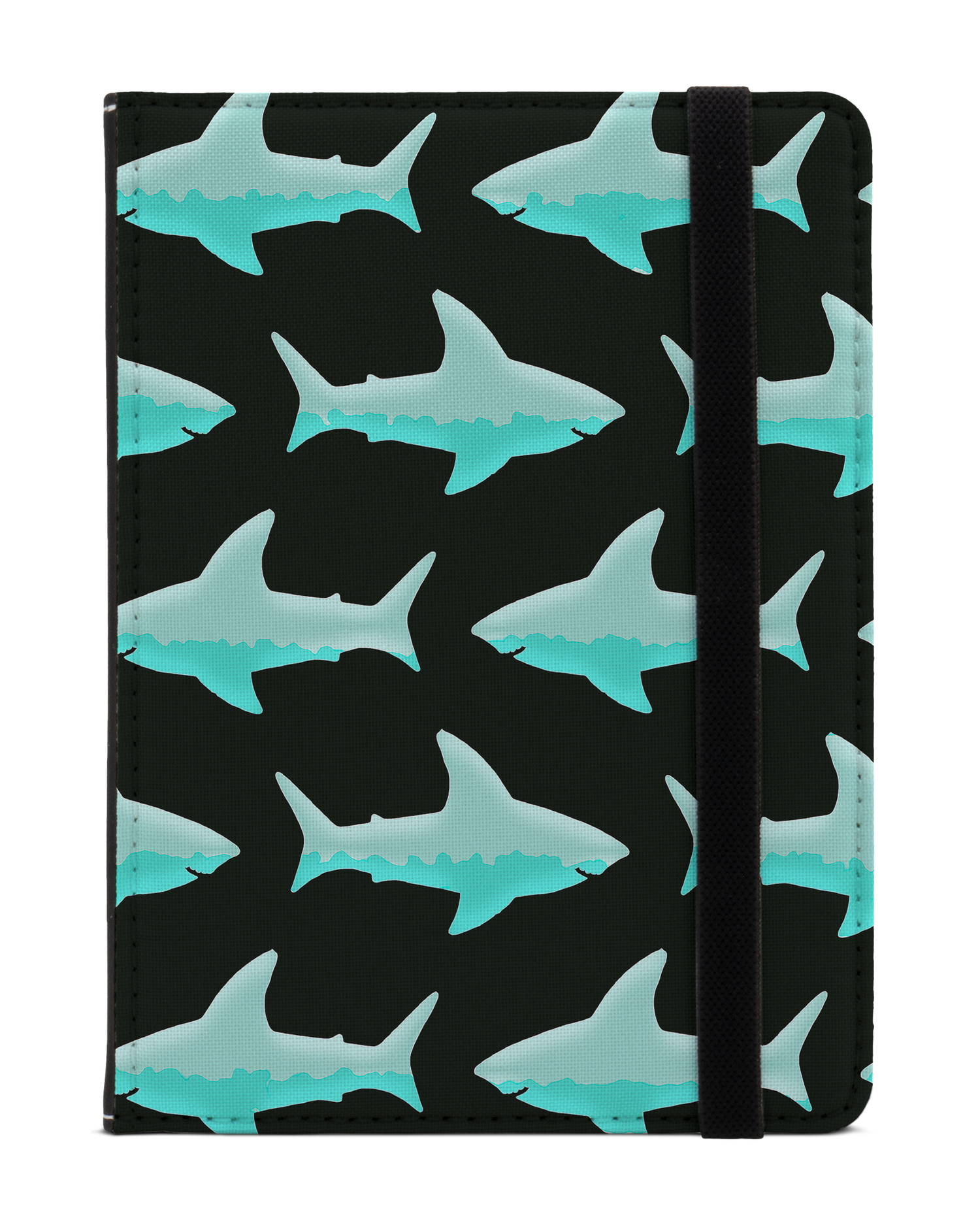 Neon Sharks eReader Case XS: Front View