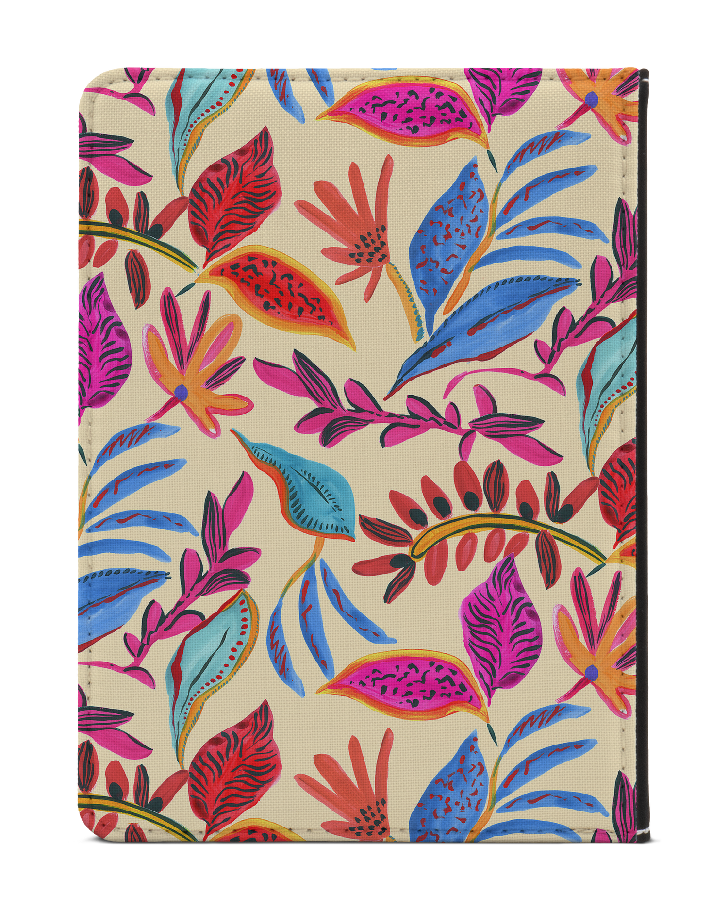 Painterly Spring Leaves eReader Case XS: Back View