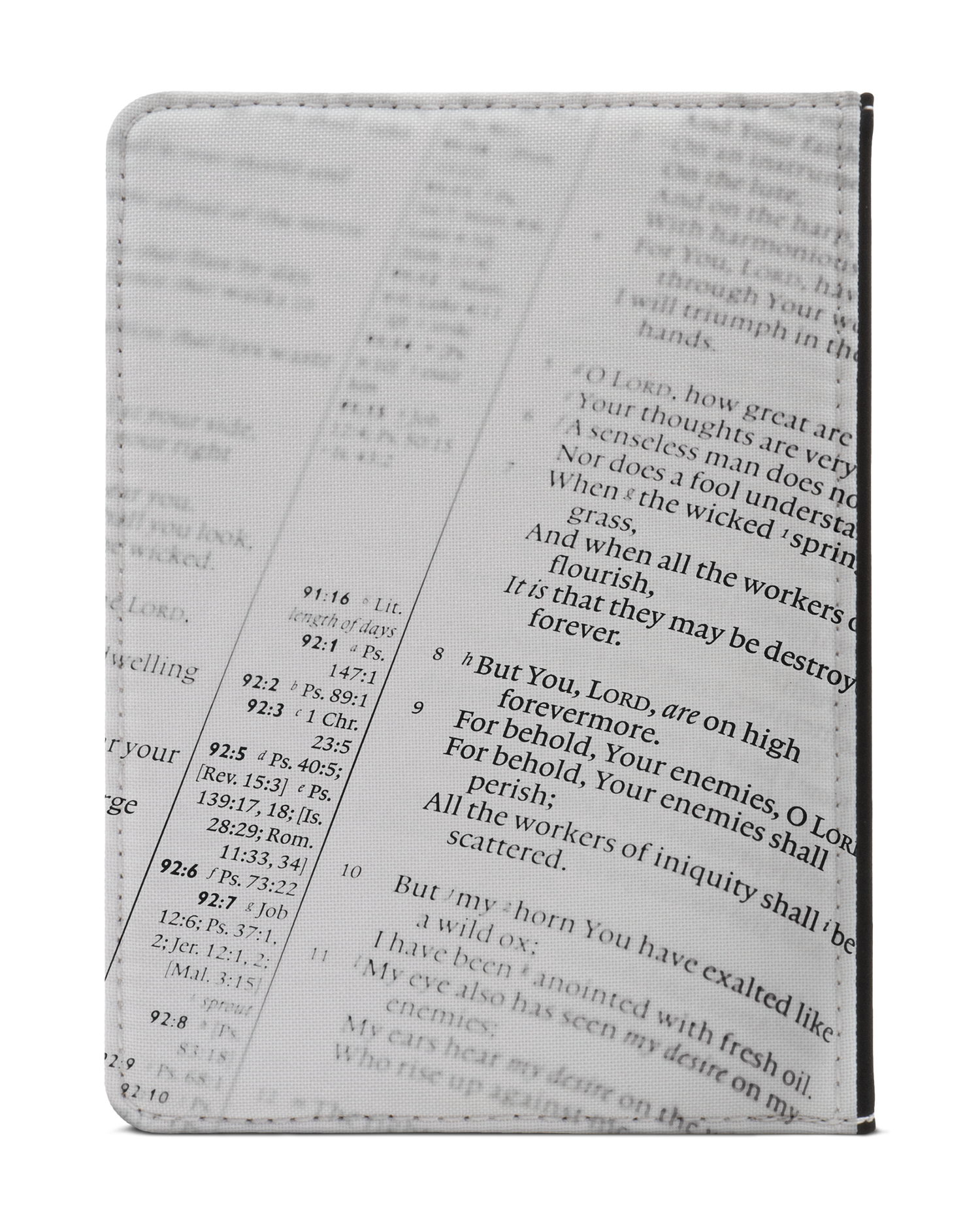 Bible Verse eReader Case XS: Back View