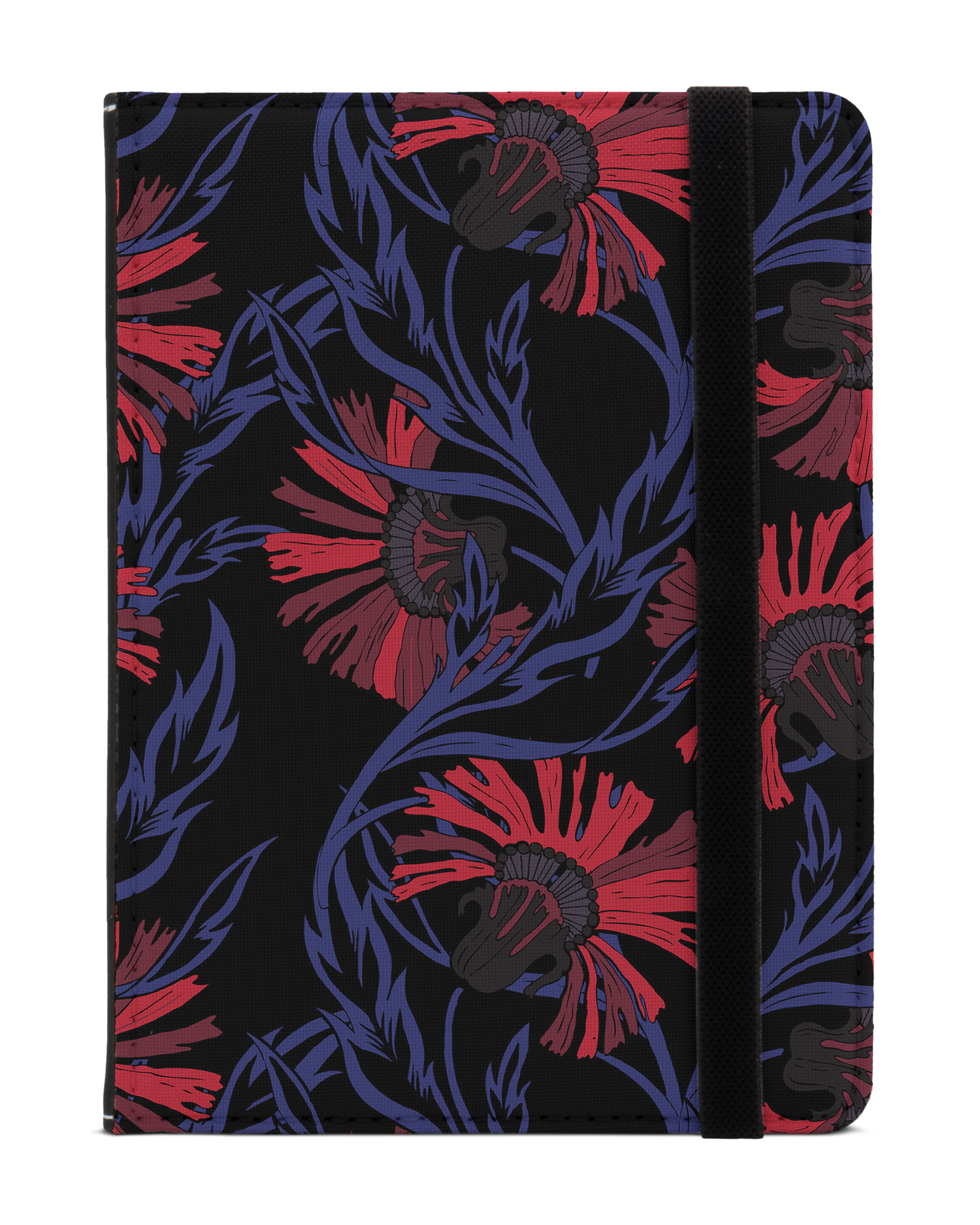 Midnight Floral eReader Case XS: Front View