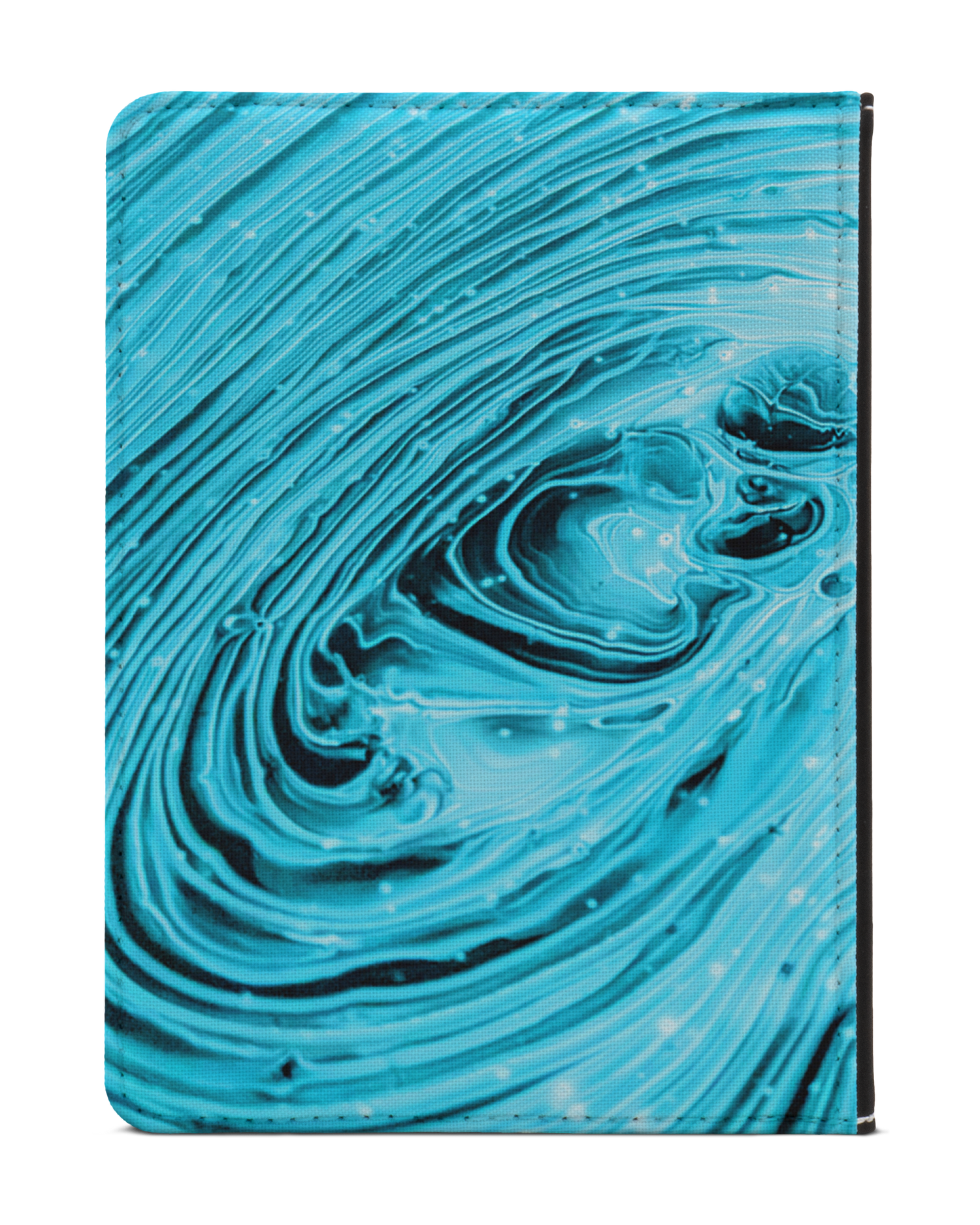 Turquoise Ripples eReader Case XS: Back View
