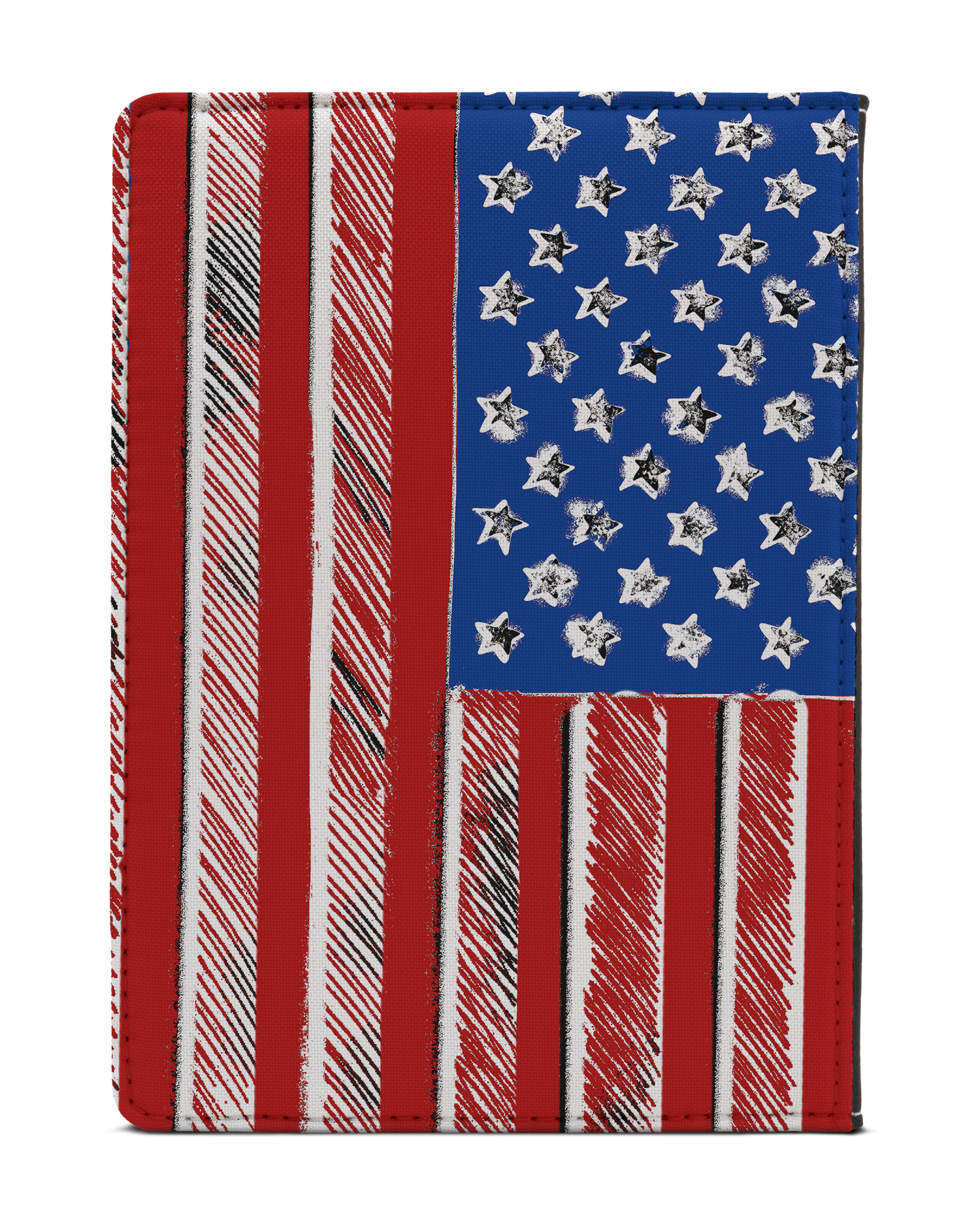 American Flag Color eReader Case S: Back View