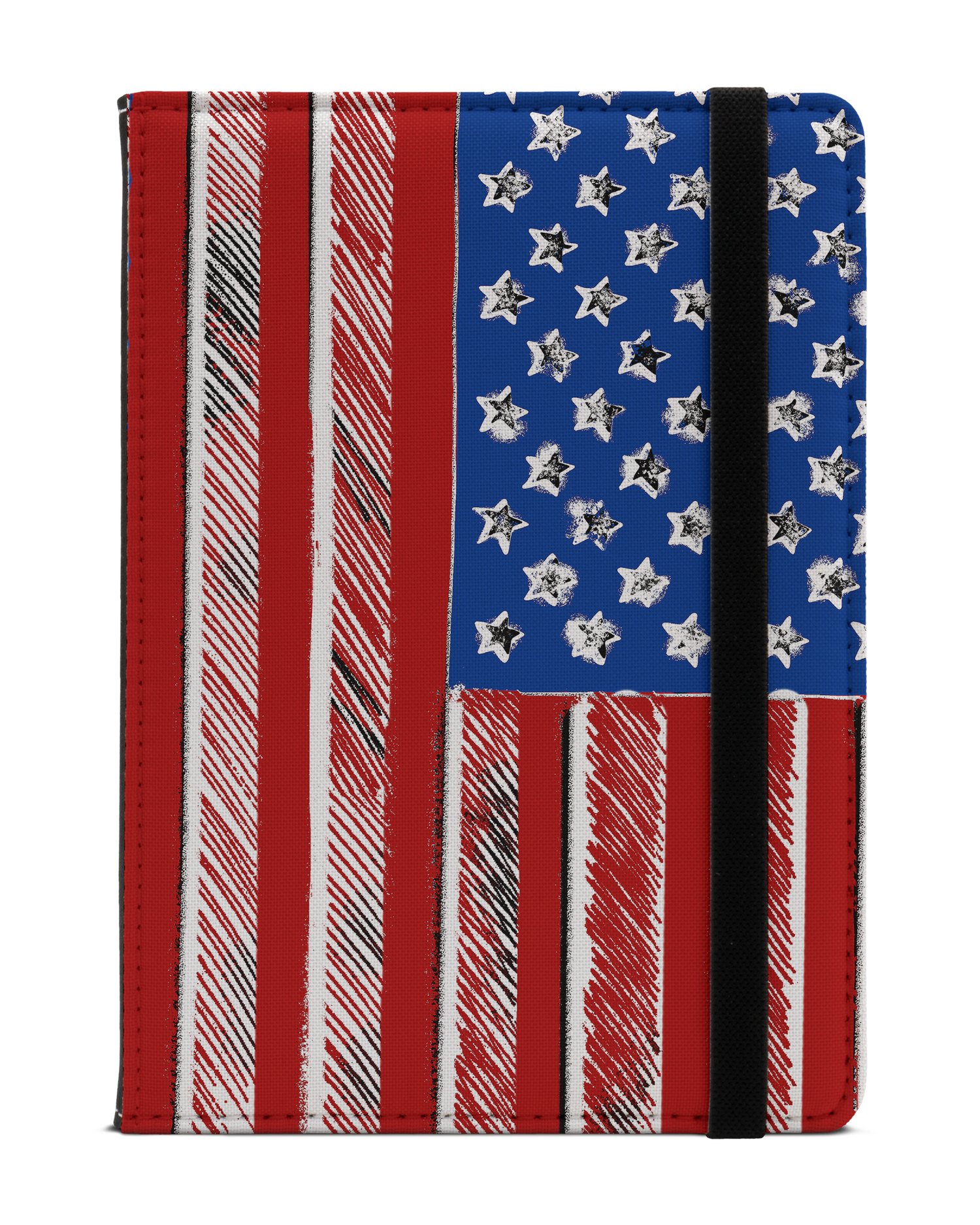 American Flag Color eReader Case S: Front View