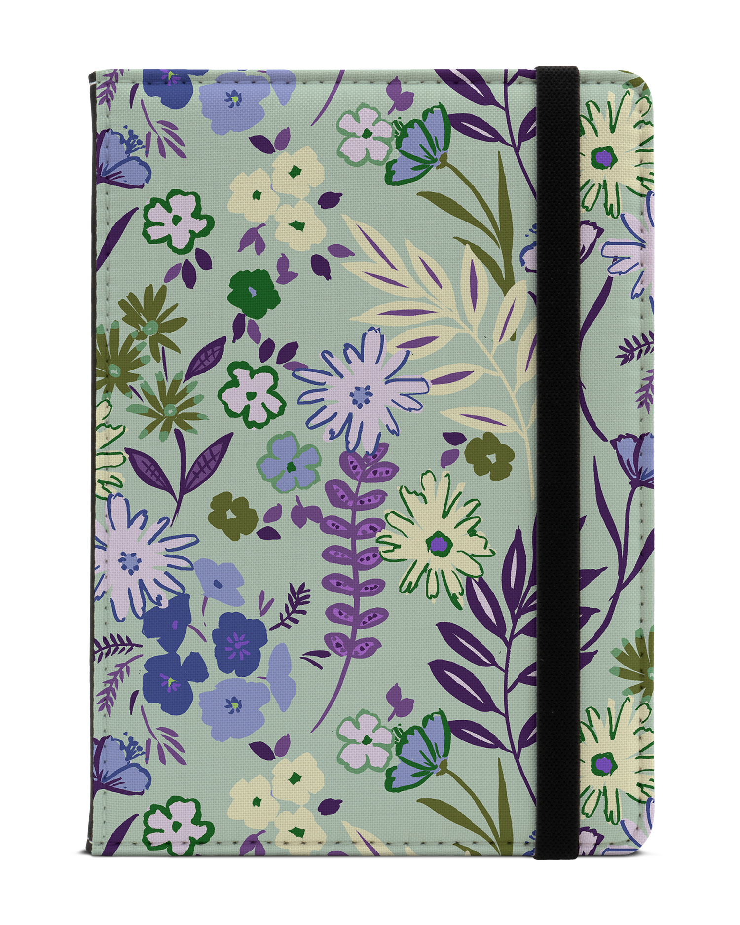 Pretty Purple Flowers eReader Case S: Front View