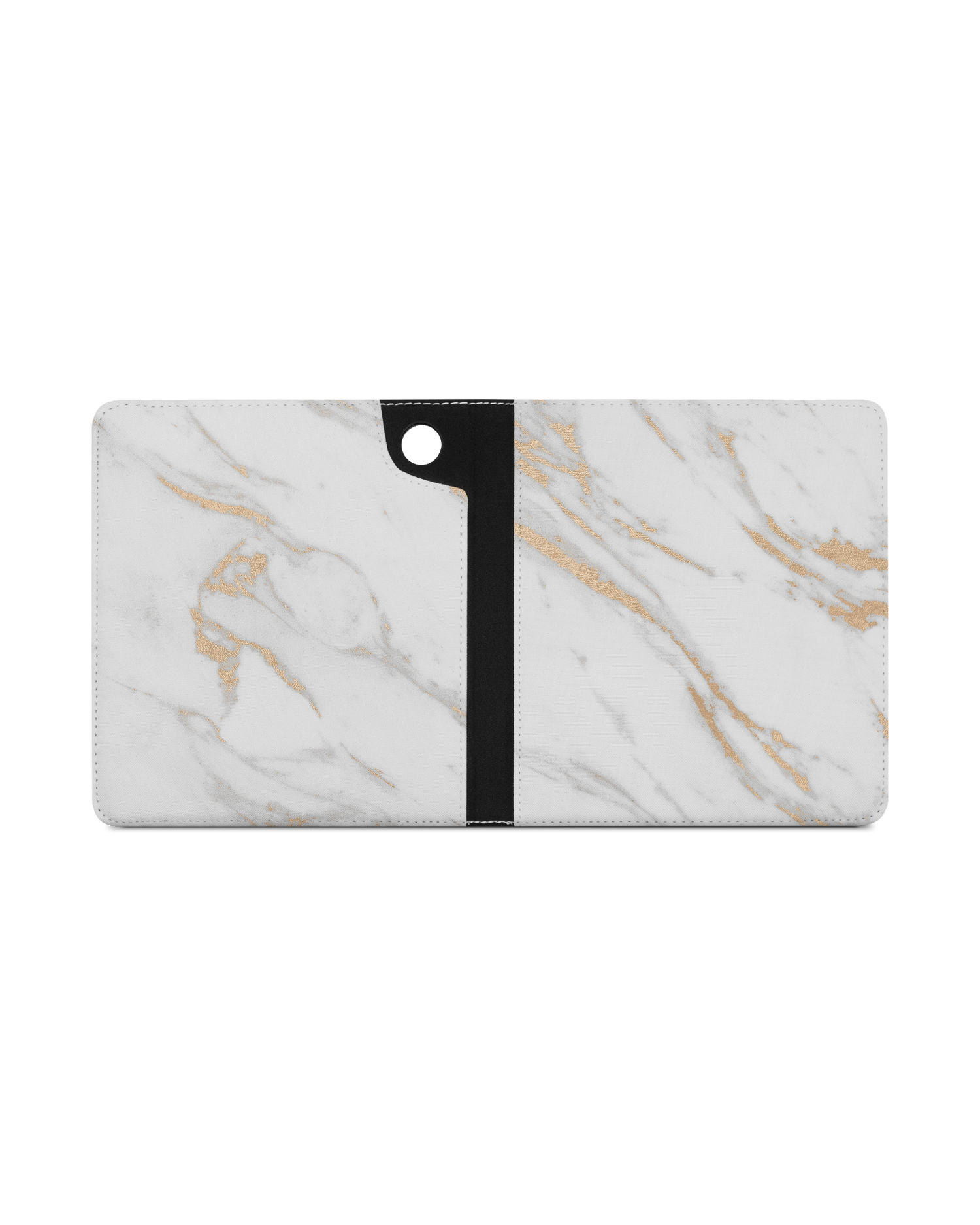 Gold Marble Elegance eReader Case for tolino epos 3 (2022): Opened exterior view