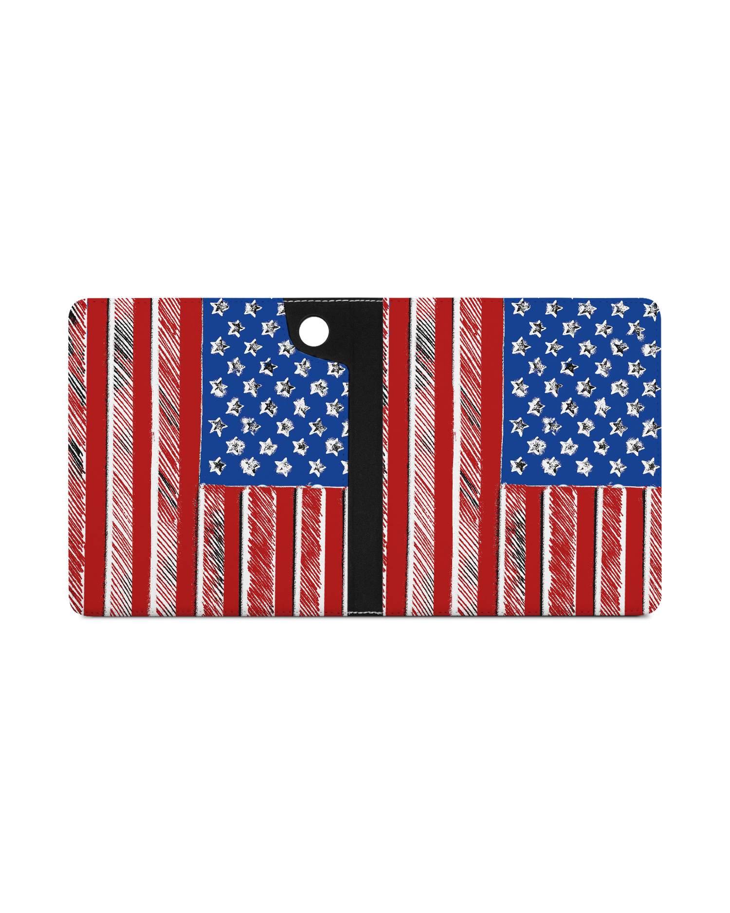 American Flag Color eReader Case for tolino epos 3 (2022): Opened exterior view