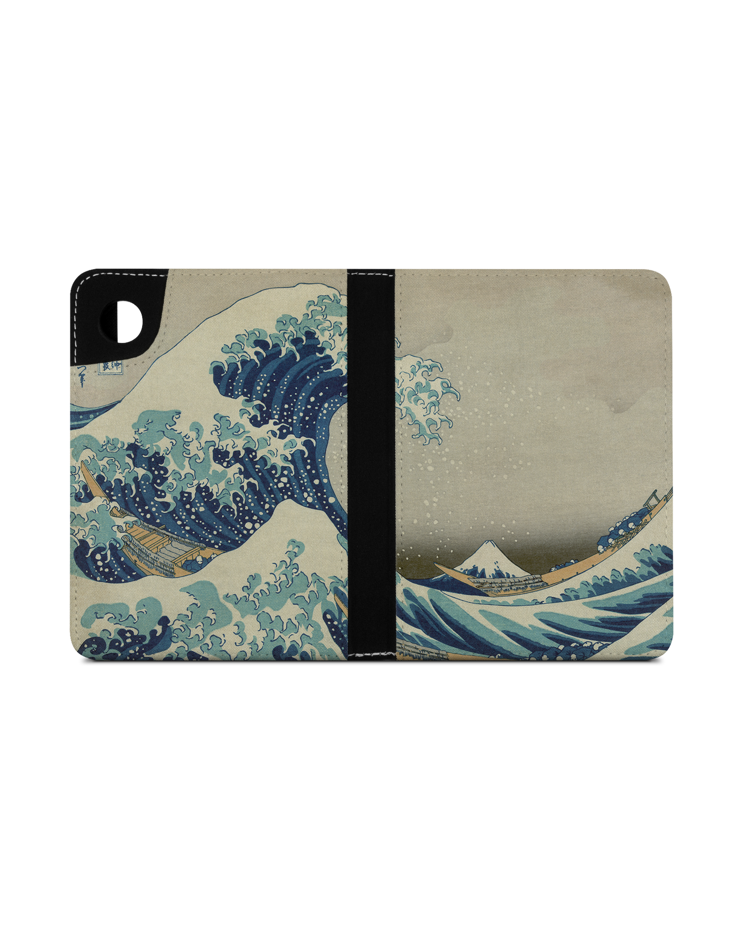 Great Wave Off Kanagawa By Hokusai eReader Case for tolino shine 4 (2022): Opened exterior view