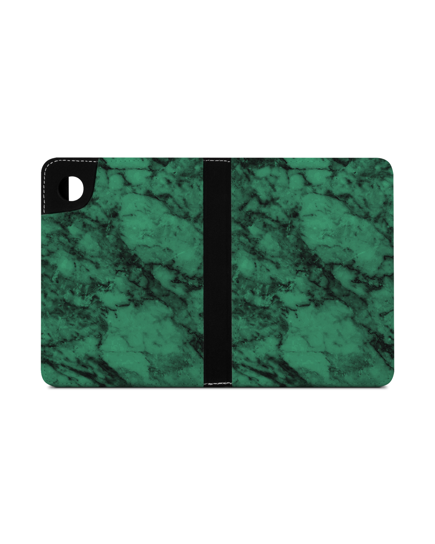 Green Marble eReader Case for tolino shine 4 (2022): Opened exterior view