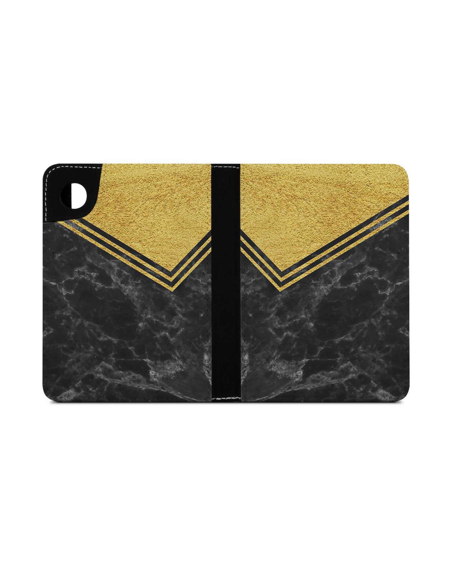 Gold Marble eReader Case for tolino shine 4 (2022): Opened exterior view