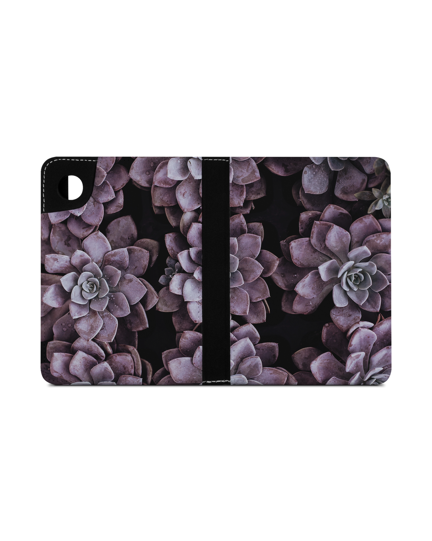 Purple Succulents eReader Case for tolino shine 4 (2022): Opened exterior view