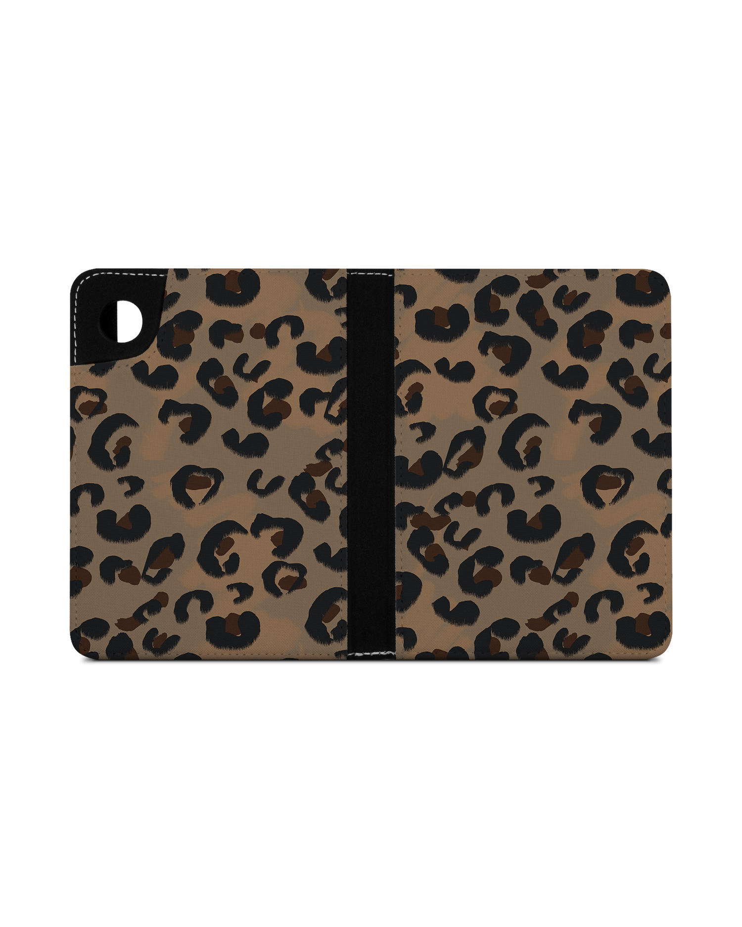 Leopard Repeat eReader Case for tolino shine 4 (2022): Opened exterior view