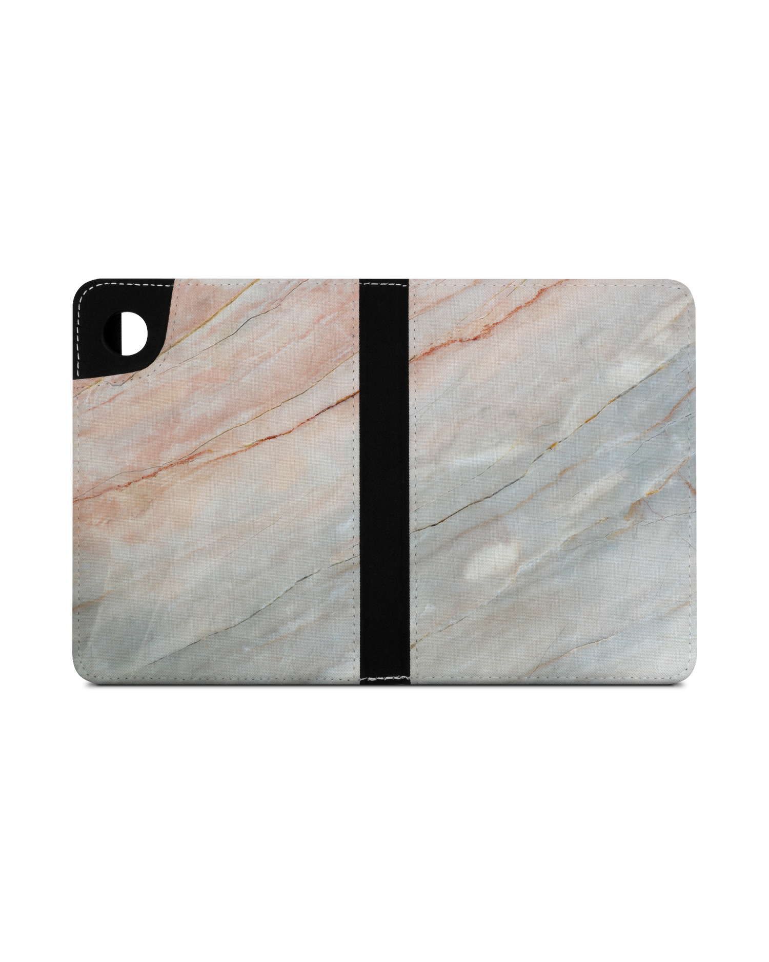 Mother of Pearl Marble eReader Case for tolino shine 4 (2022): Opened exterior view